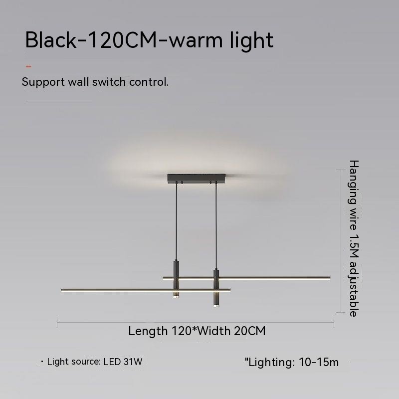 Suspension Nordique Épurée à Découpe Géométrique en Noir