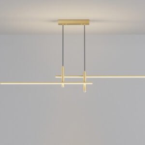 Suspension Nordique Épurée à Découpe Géométrique en Noir