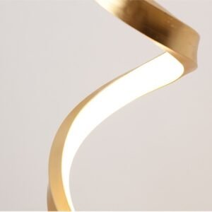 1163396038346.jpg Lampe de table Spirale en aluminium blanc