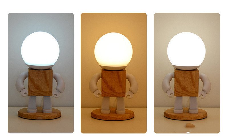 Lampe de Table Robot Minimaliste de Luxe