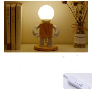 Lampe de Table Robot Minimaliste de Luxe