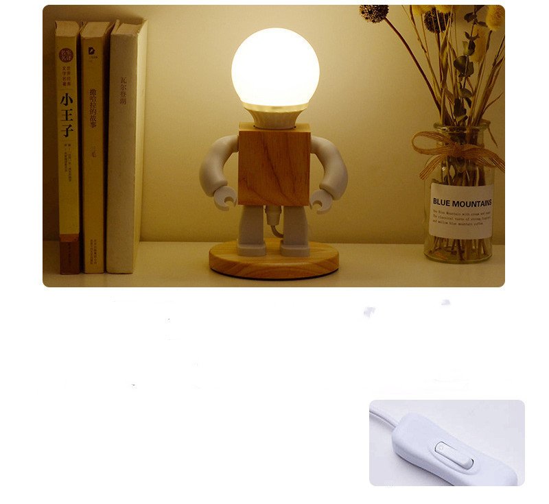Lampe de Table Robot Minimaliste de Luxe