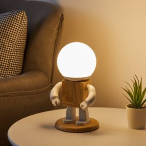 Lampe de Table Robot Minimaliste de Luxe