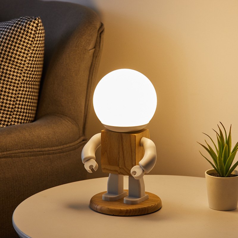 Lampe de Table Robot Minimaliste de Luxe