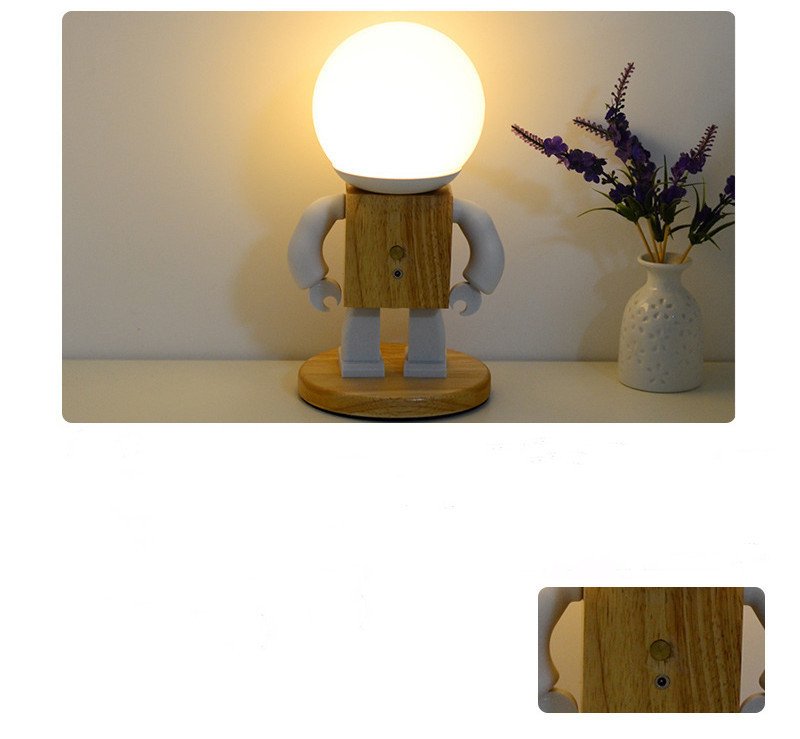 Lampe de Table Robot Minimaliste de Luxe