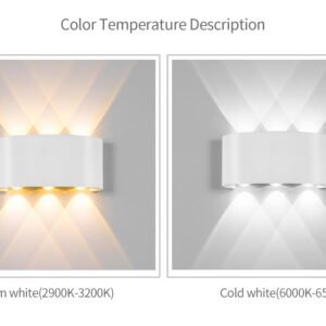 Applique Murale LED Rectangulaire Époustouflante en Aluminium