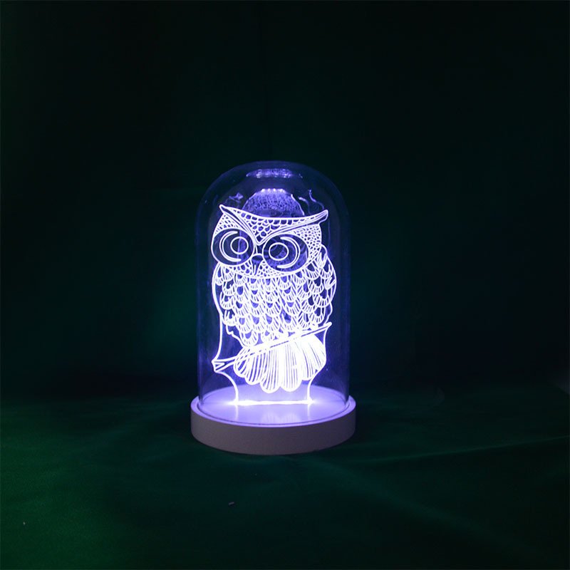 Lampe de Table Élégance Verre LED