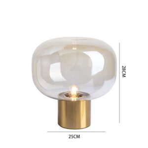 Lampe de Table Chic en Métal Doré et Noir