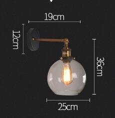 Applique Murale Industrielle en Laiton avec Éclat Vintage