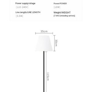 Élégant lampadaire LED minimaliste