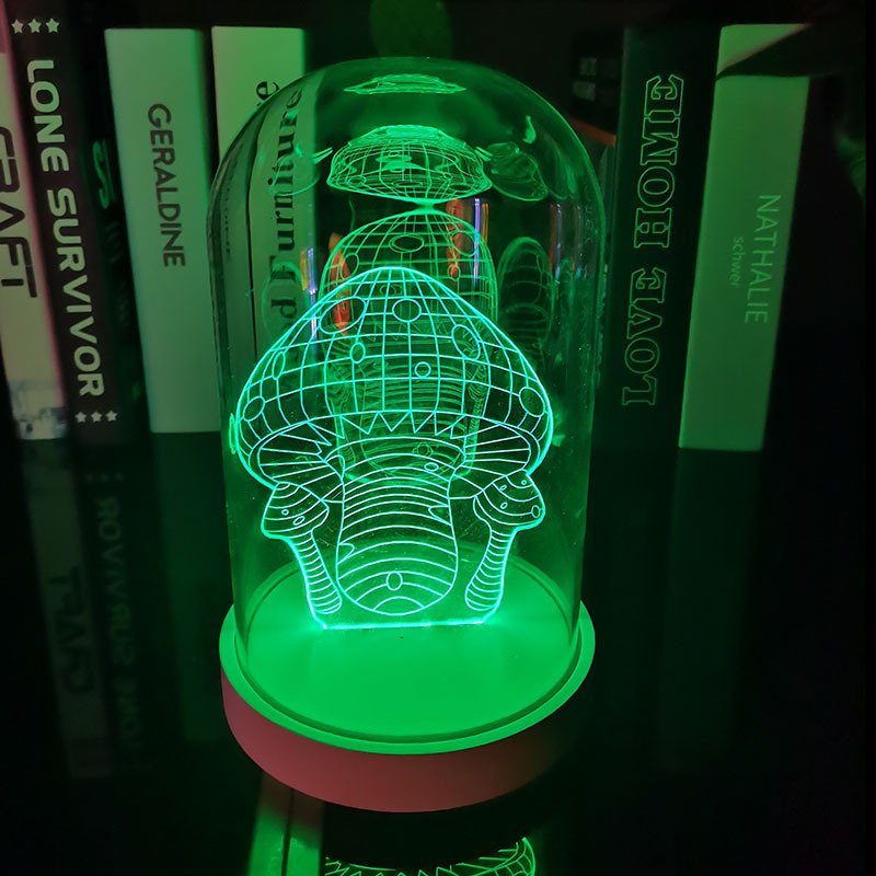 Lampe de Table Élégance Verre LED