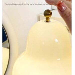 2403010815550322600.jpg Lampe de Table Poire Minimaliste en Verre