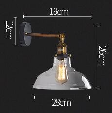 Applique Murale Industrielle en Laiton avec Éclat Vintage