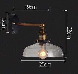 Applique Murale Industrielle en Laiton avec Éclat Vintage