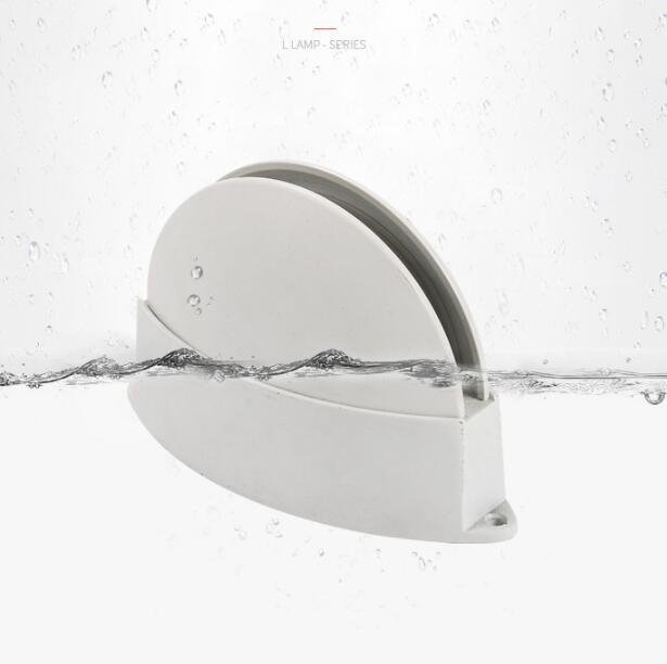 Applique Murale Semi-Circulaire Minimaliste en Aluminium