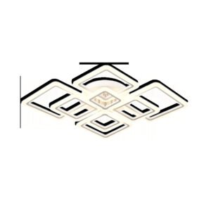 Plafonnier Carré en Acrylique à Intensité Variable