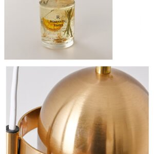 Lampe de Table Élégante en Marbre et Laiton