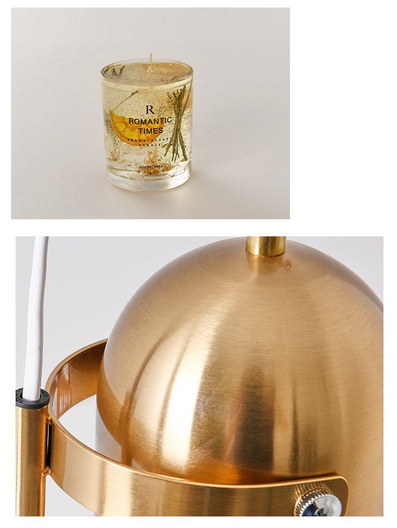 Lampe de Table Élégante en Marbre et Laiton