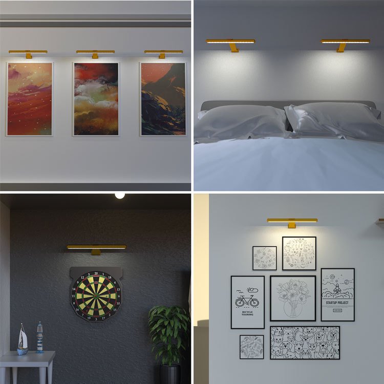 Applique Murale Minimaliste Dorée