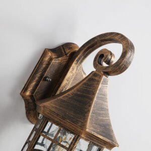 37d368dc-a764-45c3-b9d9-af7f5278a728.jpg Applique Murale Lanterne Rétro en Aluminium Sablé Noir