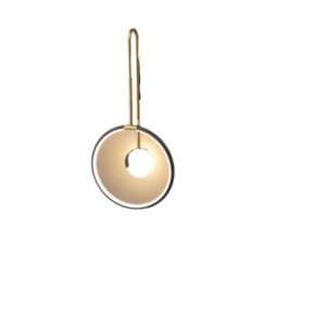 Applique Murale Minimaliste en Métal Doré