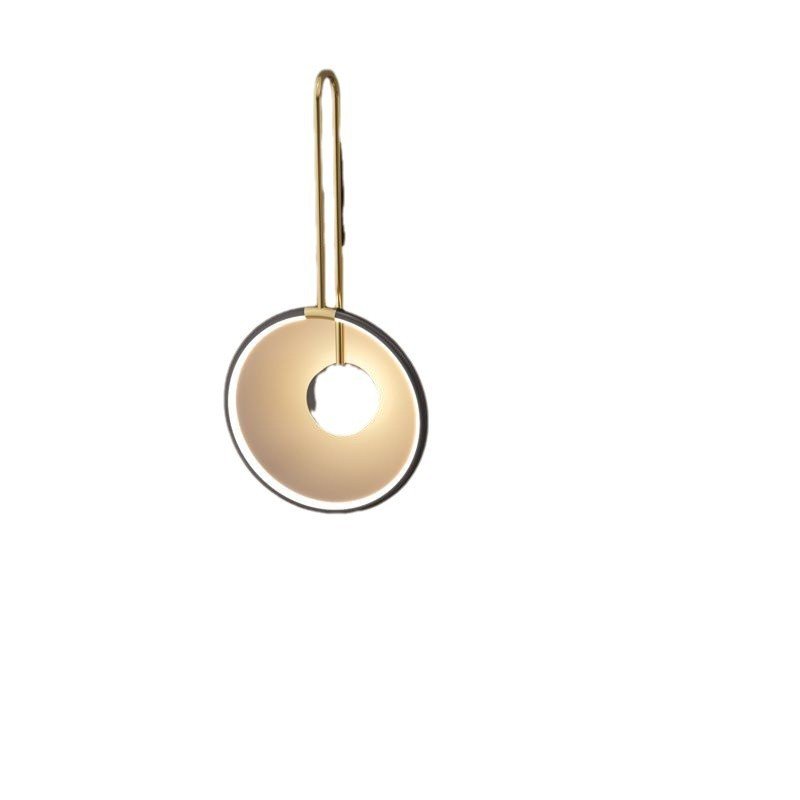 Applique Murale Minimaliste en Métal Doré