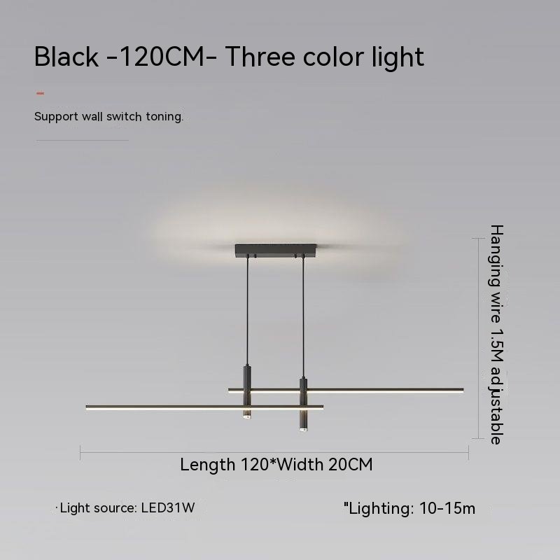 Suspension Nordique Épurée à Découpe Géométrique en Noir