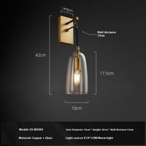 Applique Murale en Laiton Minimaliste