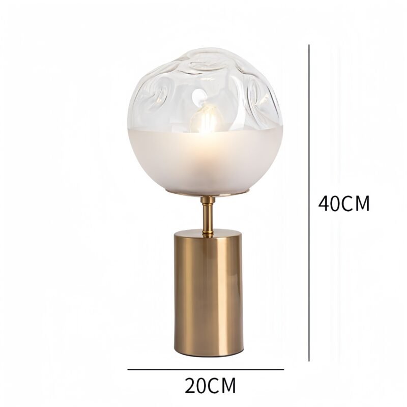 Lampe de Table Chic en Métal Doré et Noir