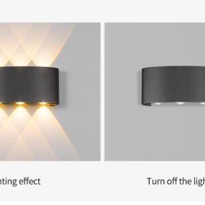 Applique Murale LED Rectangulaire Époustouflante en Aluminium