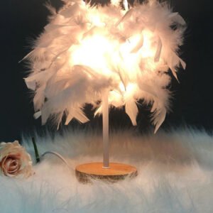 55aabd8a-aa83-4a2d-b3ec-9237f73ae72d.jpg Lampe de Table Plumes Aériennes Éclatantes