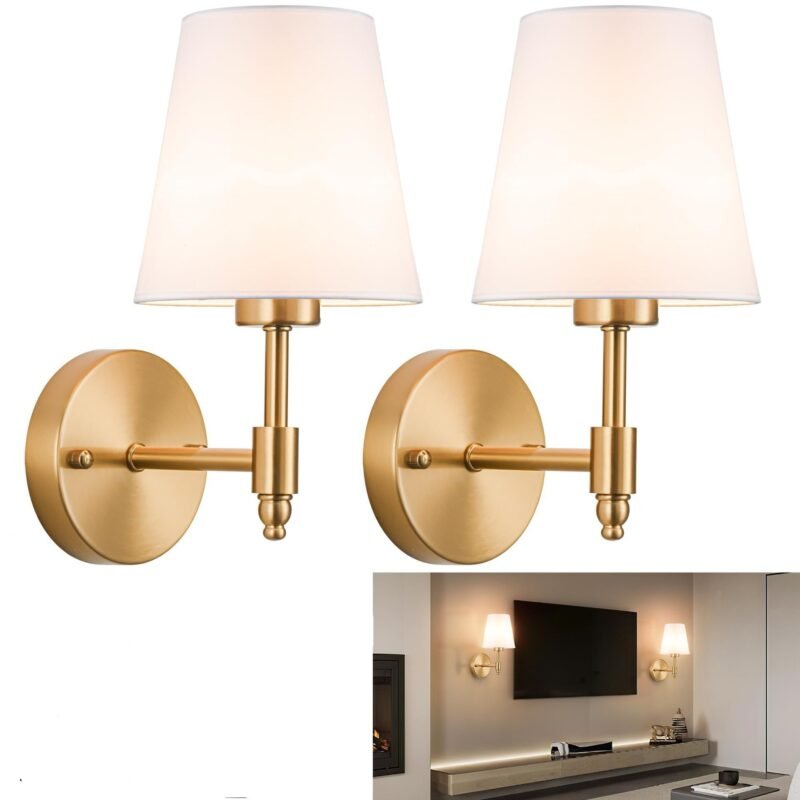 Applique Murale sans Fil en Cuivre