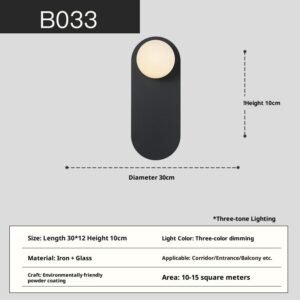 Applique Murale Minimaliste de Luxe