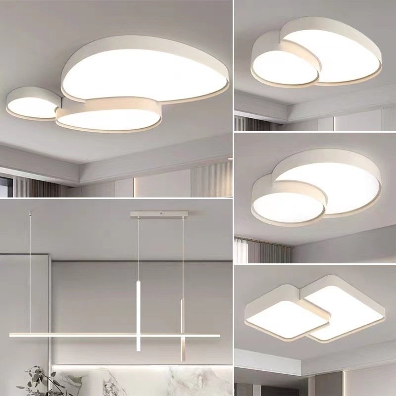 Luminaire Plafonnier Noir et Or Élégant