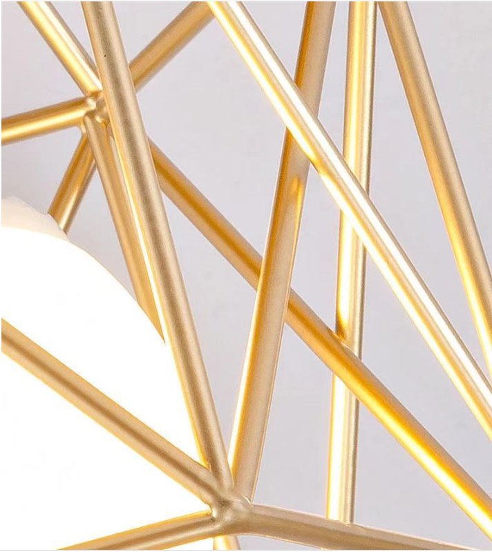 Plafonnier Doré Moderne Design Minimaliste