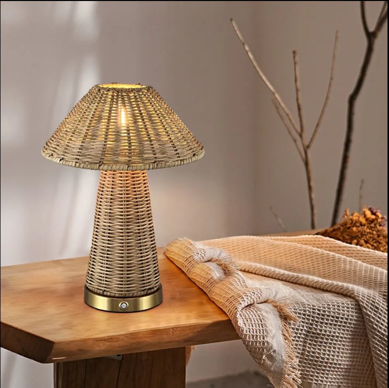 74e09b94-c43d-47d8-9c51-97bb998242c0.jpg Lampe de Table Tressée Texture Bohème