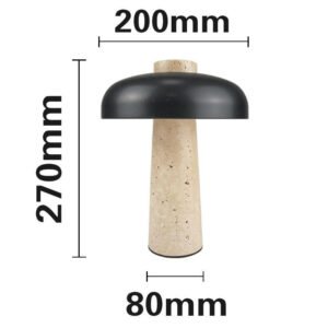 74faf58e-5b66-4f2b-9a2b-0263db137bbc.jpg Lampe de Table en Pierre Naturelle et Métal Noir