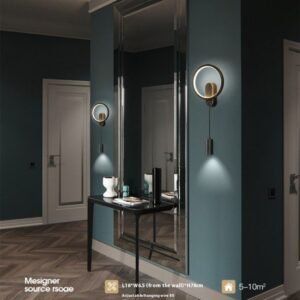 Élégante Applique Murale en Cuivre