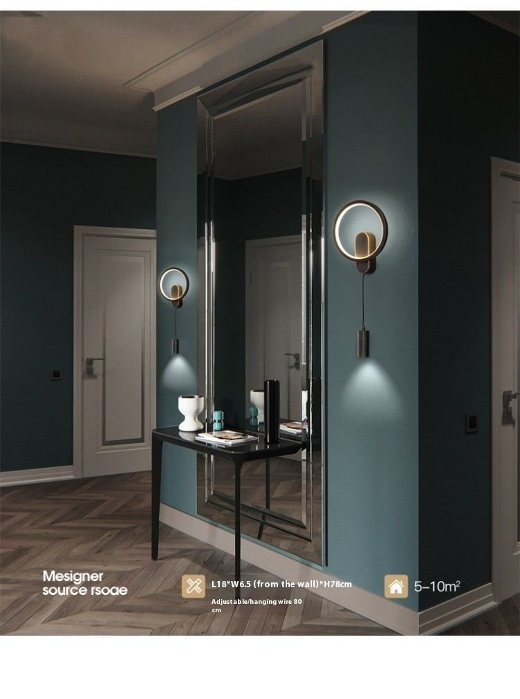 Élégante Applique Murale en Cuivre