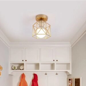 Plafonnier Doré Moderne Design Minimaliste