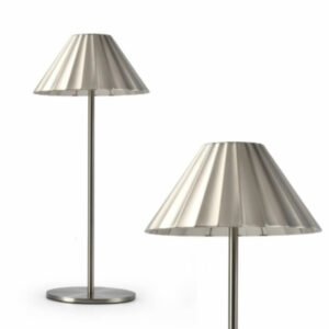 Lampe de Bureau Alliage à Abat-jour Conique Strié