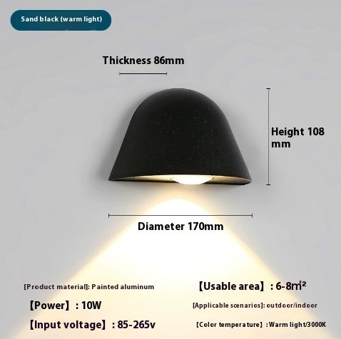 Applique Murale Minimaliste Extérieure Étanche