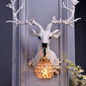 Élégante Applique Murale Bois de Cerf