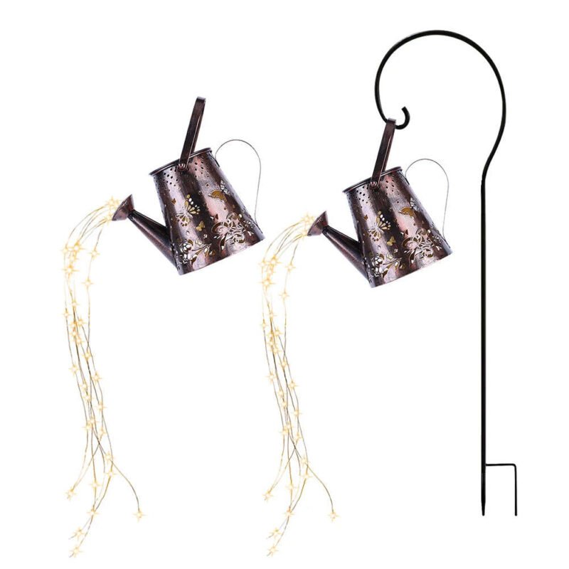 Lampe Solaire Arrosoir Papillon