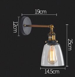 Applique Murale Industrielle en Laiton avec Éclat Vintage