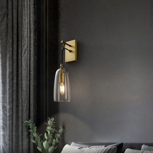 Applique Murale en Laiton Minimaliste