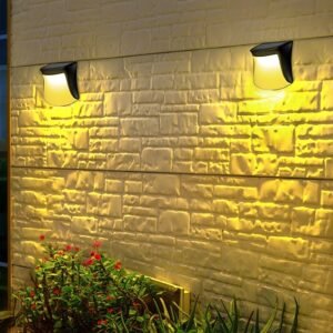 Applique Murale Extérieure Courbée Noire