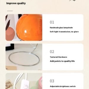 Lampe de Table en Verre Moderne