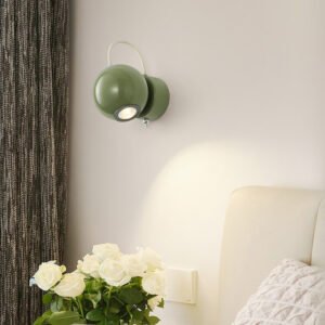 949533eb-c90c-4174-af9a-dc283c4377a4.jpg Applique Murale Sphérique Vert Olive Minimaliste