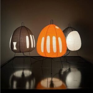 Lampe Cocon en Papier Sculpté - Éclat Minimaliste